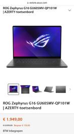 Asus zephyrus g16 - nieuwstaat, Computers en Software, Ophalen of Verzenden, Zo goed als nieuw, 16 inch, SSD