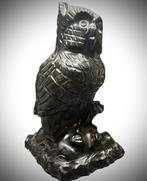 Prachtige uilen beeld Mexicaanse Jalisco Regenboog Obsidiaan, Ophalen of Verzenden