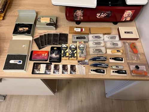 Lot van 38 reclame USB-sticks, Computers en Software, USB Sticks, Zo goed als nieuw, Verzenden