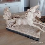 mooi Italiaans beeld van paarden met strijdkar, Antiek en Kunst, Ophalen