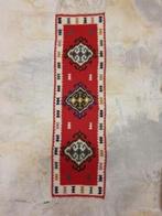 KELS13 Kelim lopertje rood creme zwart mosterd 99/29, Ophalen of Verzenden, Huis en Inrichting