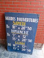 Ancien panneau d’horaires – Peint à la main, Ophalen