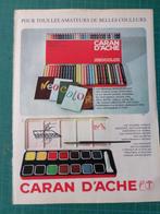Caran d'Ache - publicité papier - 1969, Collections, Autres types, Utilisé, Enlèvement ou Envoi