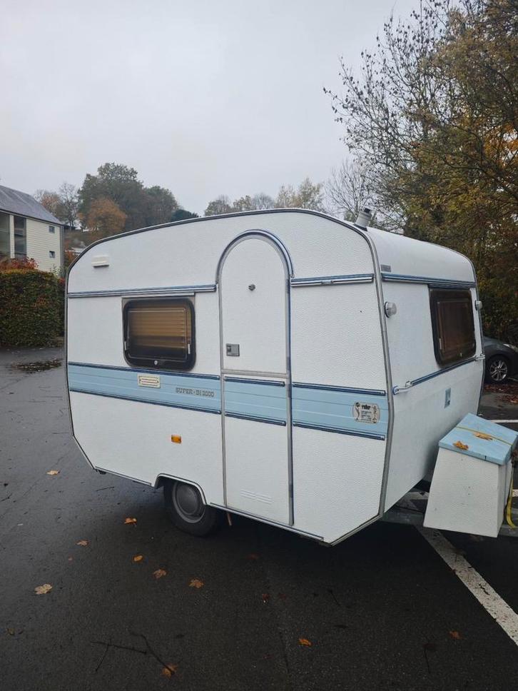 Caravane Rolly Vintage – (-750 kg) – Légère & Prête à Partir, Caravans en Kamperen, Caravans, Particulier, Ophalen