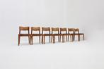 Ensemble de 7 chaises de salle vintage en teck Niels Koefoed, Maison & Meubles, Chaises, Vintage, design, Comme neuf, Enlèvement