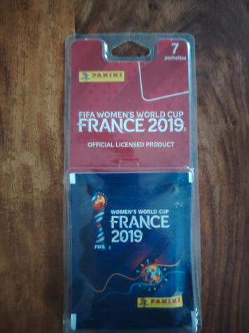 Lot 7 pochettes FIFA Women WC 2019 panini beschikbaar voor biedingen