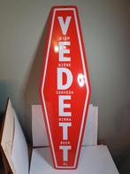 Rood Metaal Reclamebord - Vedett -, Ophalen of Verzenden, Gebruikt, Reclamebord, Plaat of Schild, Overige merken