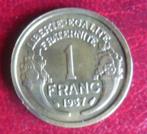 1937 1 franc Morlon - port 1,5 euro par courrier, Timbres & Monnaies, Monnaies | Europe | Monnaies non-euro, Enlèvement ou Envoi