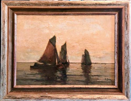 Zeeschilderij van Rudolf Anton GUBA, Antiek en Kunst, Kunst | Schilderijen | Klassiek, Ophalen