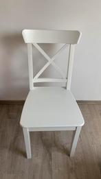 Witte rustieke stoel, Huis en Inrichting, Stoelen, Ophalen, Wit, Zo goed als nieuw, Hout