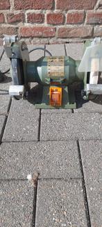 Dubbele slijpmachine, Doe-het-zelf en Bouw, Gereedschap | Slijpmachines, Ophalen, Gebruikt, Werkbankslijpmachine