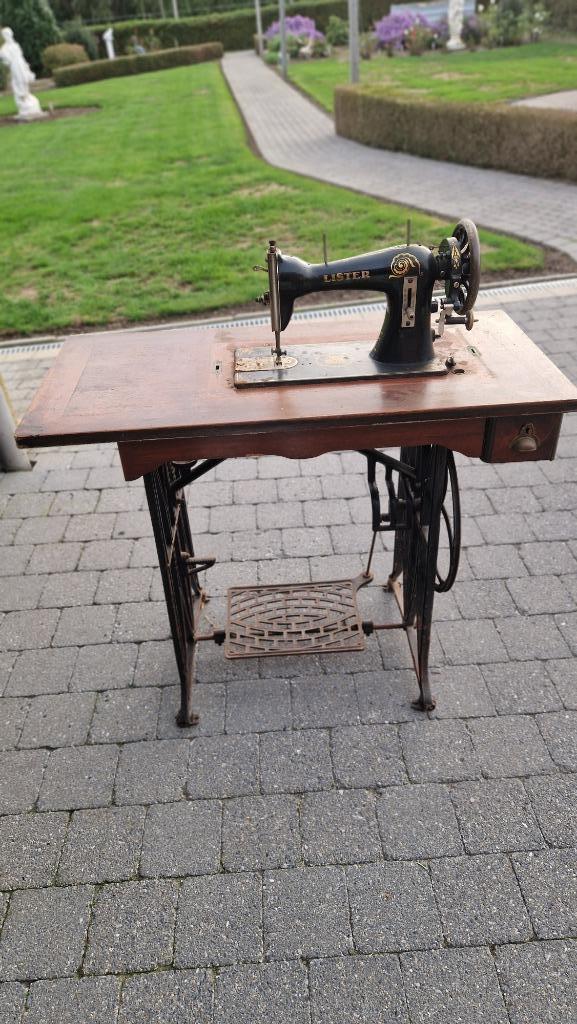 Antieke naaimachine Lister, Huis en Inrichting, Overige Huis en Inrichting, Gebruikt, Ophalen