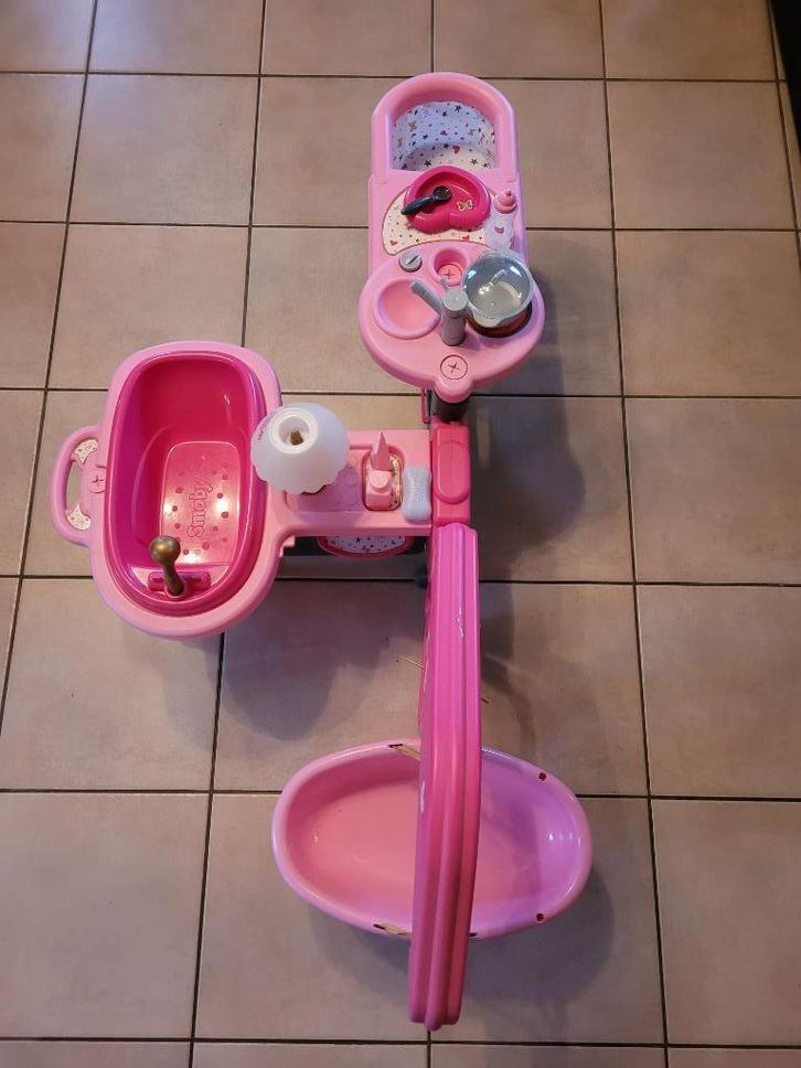 Nurserie bébé 3en1 Smoby, Enfants & Bébés, Jouets | Jouets de bébé, Utilisé, Autres types, À roulettes, Enlèvement