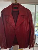 Lederen rode jas maat 50, Kleding | Heren, Jassen | Zomer, Maat 48/50 (M), Ophalen of Verzenden, Zo goed als nieuw, Zaffers