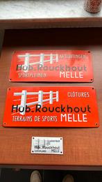 Hub.rouckhout emaille borden nl/fr, Ophalen of Verzenden