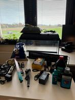 Volledige aquariumset (70L) met benodigdheden én vissen, Dieren en Toebehoren, Vissen | Aquaria en Toebehoren, Ophalen, Zo goed als nieuw