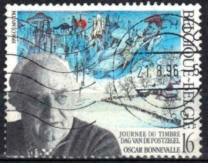 Belgique 1996 - Yvert/OBP 2629 - Journée du timbre (ST), Timbres & Monnaies, Timbres | Europe | Belgique, Affranchi, Art, Envoi