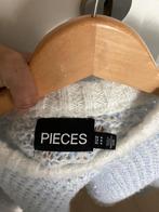 Lichte gebreien trui van pieces, Ophalen, Zo goed als nieuw, Maat 38/40 (M), Wit