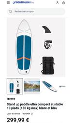 Itiwit Stand up paddle ultra compact et stable 10 pieds, Sports nautiques & Bateaux, Planche à pagaie, Enlèvement, Neuf