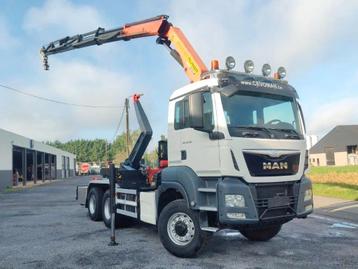 MAN TGS 33.480 6x6 Euro6 Container + Palfinger PK22002