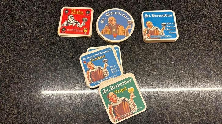 Bierviltjes Sint Bernardus, Verzamelen, Biermerken, Zo goed als nieuw, Ophalen of Verzenden