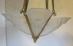 originele art deco luster vier geometrische schelpen schalen, Ophalen