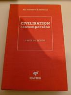 Civilisations contemporaines, choix de textes, Livres, Enlèvement ou Envoi, Utilisé