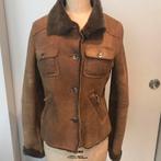 Mouton retourné Massimo Dutti Small, Kleding | Dames, Jassen | Winter, Ophalen of Verzenden, Gedragen, Maat 36 (S), Bruin