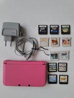 Nintendo 3ds XL pink met 12games., Games en Spelcomputers, Ophalen of Verzenden, Roze, Zo goed als nieuw, 3DS