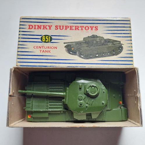 DINKY TOYS SUPER TOYS 651 CENTURION TANK AANVALSTANK + DOOS, Hobby en Vrije tijd, Modelauto's | 1:43, Gebruikt, Overige typen