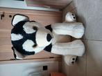 Grote knuffel hond met goude halsband pefrecte staat, Kinderen en Baby's, Ophalen, Zo goed als nieuw, Hond