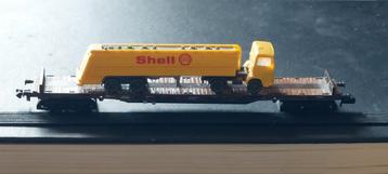 NLK 0719 FLEISCHMANN LAGE VLOER WAGON MET LADING 1/160 beschikbaar voor biedingen