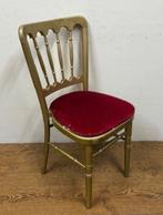 46 cafe bistro napoleon stapelbaar horeca stoelen hout goud, Huis en Inrichting, Stoelen, Hout, Ophalen of Verzenden, Zo goed als nieuw