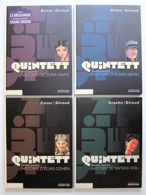 Quintett tomes 1 à 4 E.O. Dupuis 2005-2006, Livres, BD, Utilisé, Plusieurs BD, Enlèvement ou Envoi