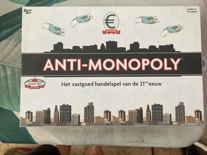 Anti-Monipoly, Hobby en Vrije tijd, Gezelschapsspellen | Bordspellen, Zo goed als nieuw, Een of twee spelers, Drie of vier spelers