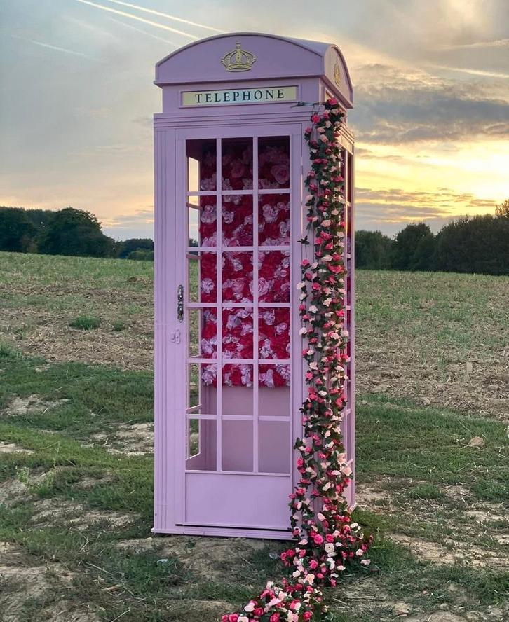 Cabine téléphonique rose pour décoration & événements, Tickets en Kaartjes, Overige Tickets en Kaartjes