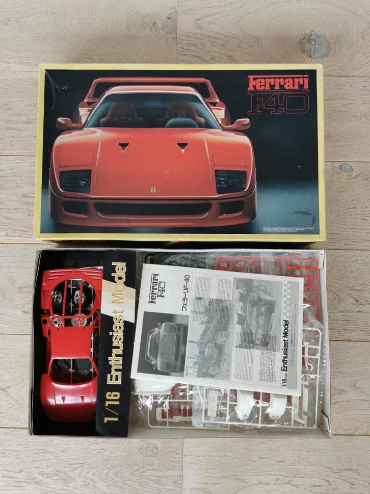 FUJIMI FERRARI F40 1:16 enthusiast model 10110-RC110-4800, Hobby en Vrije tijd, Modelbouw | Auto's en Voertuigen, Gebruikt, Auto
