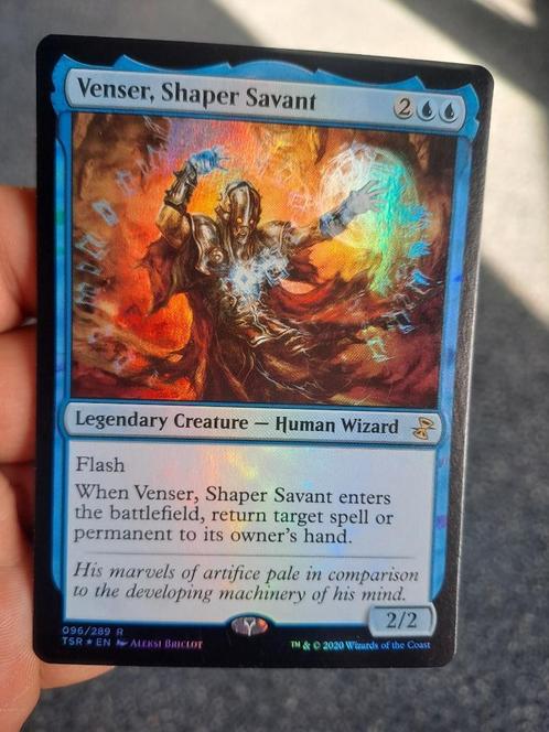 Venser shaper savant foil 2020 NM/MINT Engels, Hobby en Vrije tijd, Verzamelkaartspellen | Magic the Gathering, Zo goed als nieuw