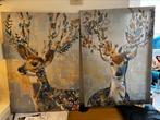 Schilderij-print herten, Huis en Inrichting, Ophalen, Zo goed als nieuw, Print