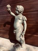 Zeldzaam antiek Bronzen Putto standbeeld / tuinbeeld, Tuin en Terras, Ophalen