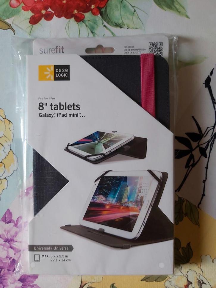 Case Logic - 8" tablets - Max 22,1 x 14 cm, Informatique & Logiciels, Housses pour tablettes, Neuf, Enlèvement ou Envoi