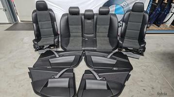 Half leer stofbekleding antraciet interieur BMW 5 Serie E60 disponible aux enchères