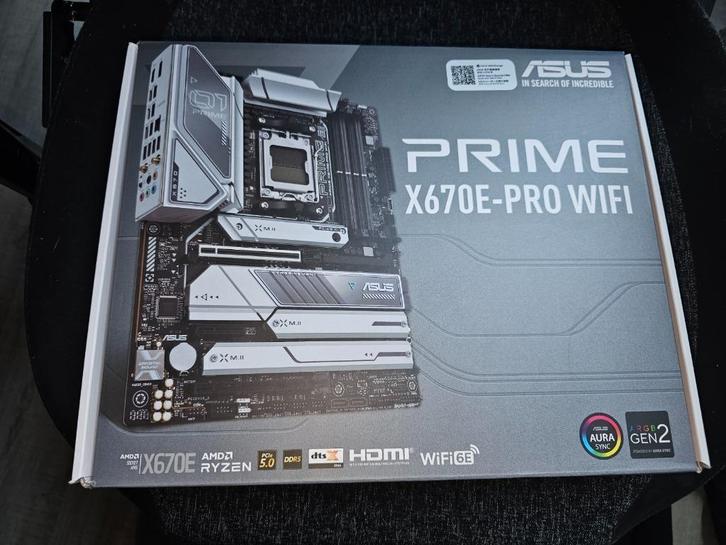 ASUS PRIME X670E-PRO WIFI, Computers en Software, Moederborden, Gebruikt, AMD, DDR5, Ophalen