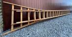 Dubbele houten ladder, Doe-het-zelf en Bouw, Ladders en Trappen, Ophalen, Gebruikt, Ladder, 4 meter of meer