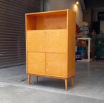 Highboard vintage Secretary, bureau Imexcotra Bouleau 1960', Huis en Inrichting, Ophalen, Zo goed als nieuw