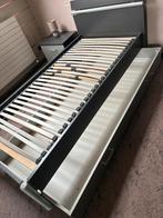 Bed met lattenbodem, Huis en Inrichting, Slaapkamer | Bedden, Ophalen, Gebruikt, 90 cm, Eenpersoons