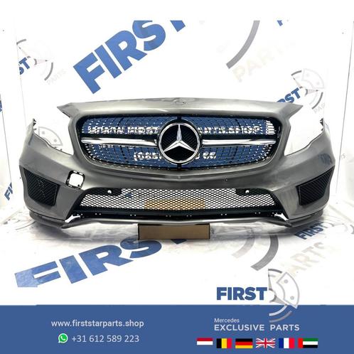 W156 BUMPER X156 GLA AMG VOORBUMPER ZWART WIT GRIJS PRE FACE, Auto-onderdelen, Carrosserie, Bumper, Mercedes-Benz, Voor, Gebruikt