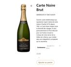 Champagne Charlier & Fils Carte Noir Brut, Collections, Vins, France, Enlèvement, Champagne, Neuf
