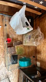 Cage à hamster + accessoires et nourriture, Souris, 75 à 110 cm, Cage, Comme neuf