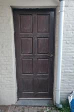 Vol houten deur 82,5 x 201, Doe-het-zelf en Bouw, Deuren en Vliegenramen, 80 tot 100 cm, Gebruikt, Hout, Ophalen